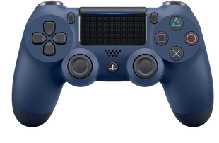 Геймпад Бездротовий Sony PlayStation 4 DualShock 4 V2 Midnight Blue Б/У 7056 фото