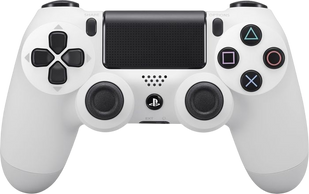 Геймпад Бездротовий Sony PlayStation 4 DualShock 4 V1 White Б/У 7057 фото