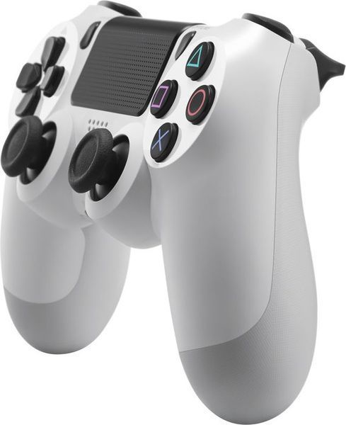 Геймпад Бездротовий Sony PlayStation 4 DualShock 4 V1 White Б/У 7057 фото
