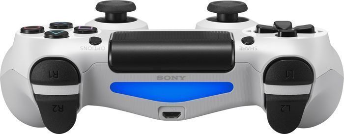 Геймпад Бездротовий Sony PlayStation 4 DualShock 4 V1 White Б/У 7057 фото