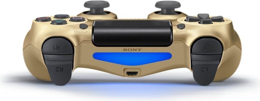 Геймпад Бездротовий Sony PlayStation 4 DualShock 4 V2 Gold Б/У 7054 фото