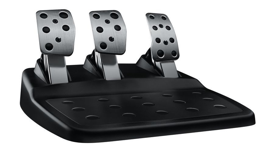 Набір Кермо Дротовий Logitech PlayStation 4-5 G29 Driving Force Racing Wheel Black Б/У 718 фото